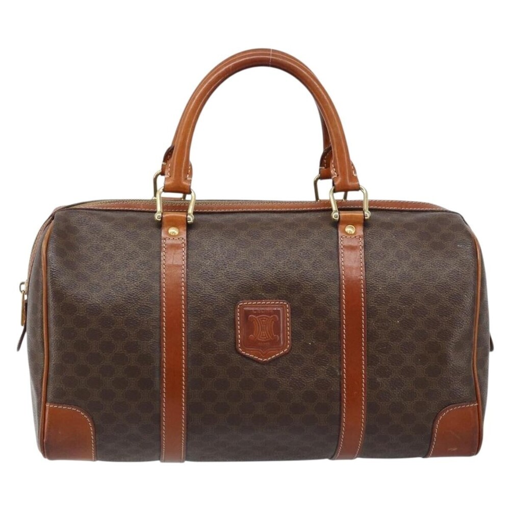 Celine Vintage Duffle Canvas and Leather